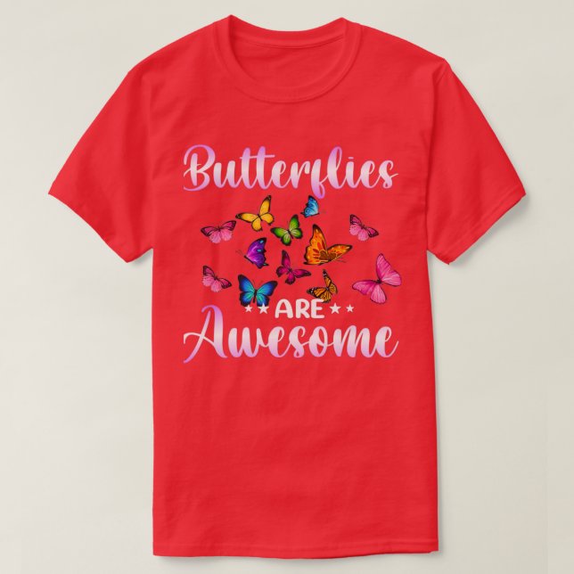 Camiseta Las mariposas son increíbles, me encanta el arte d (Diseño del anverso)