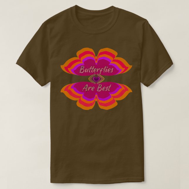 Camiseta Las mariposas son lo mejor (Diseño del anverso)