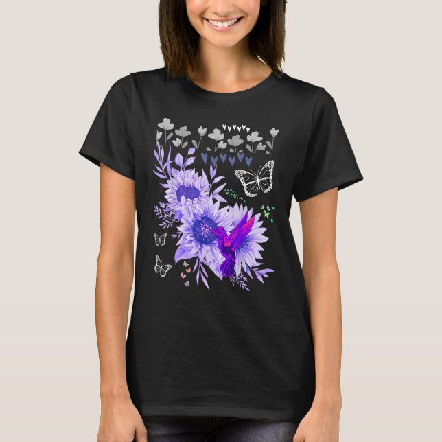 Camiseta Las Mariposas Y Los Amantes Hummingbirds Encontran (Anverso)