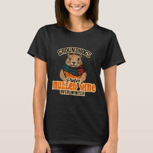 Camiseta Las marmotas prefieren el vino caliente al inviern