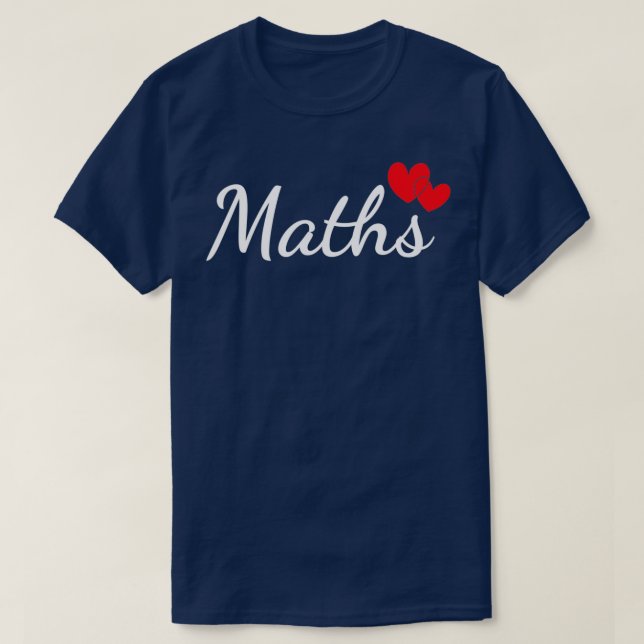 Camiseta Las matemáticas aman (Diseño del anverso)