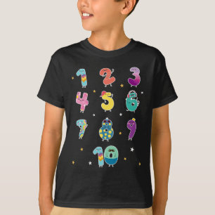 Camiseta Las matemáticas aprenden números pequeños prek mat