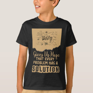 Camiseta Las matemáticas nos dan esperanza Solución de prob
