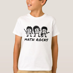 Camiseta Las Matemáticas Rocan Humor Académico de Banda de 
