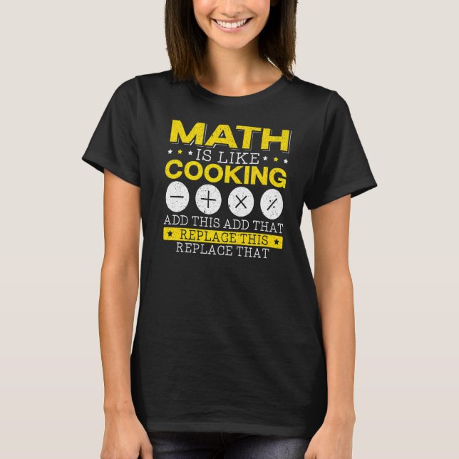 Camiseta Las matemáticas son como los números matemáticos d (Anverso)