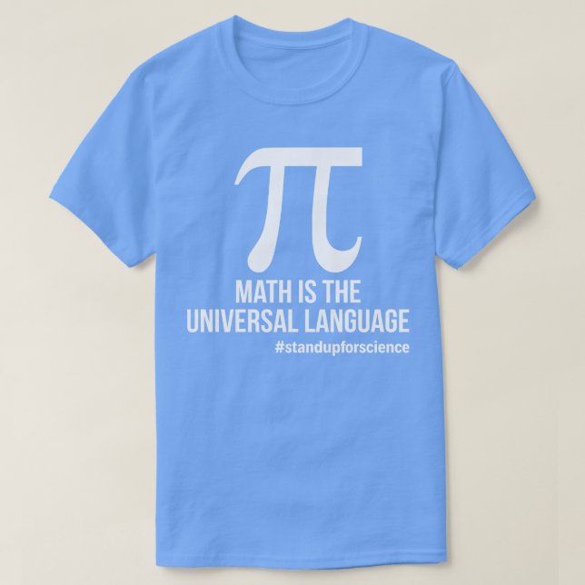 Camiseta Las Matemáticas Son El Lenguaje Universal Gracioso (Diseño del anverso)