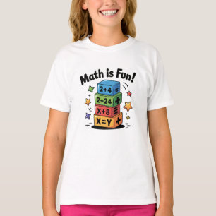 Camiseta Las matemáticas son pegatinas divertidos