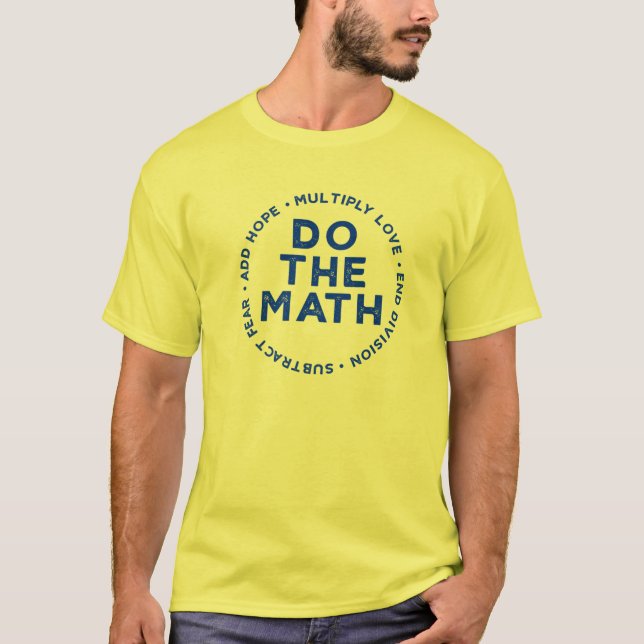 Camiseta ¿Las matemáticas X el amor agregan esperanza de es (Anverso)