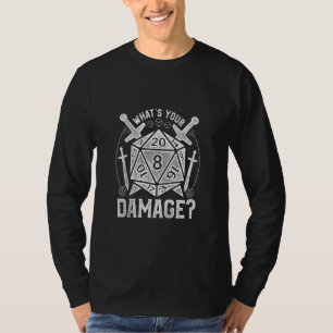 Camiseta Las mazmorras dicen Rpg ¿Cuál es tu daño?