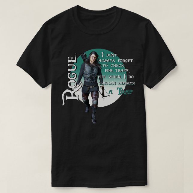 Camiseta Las mazmorras y los dragones (Diseño del anverso)