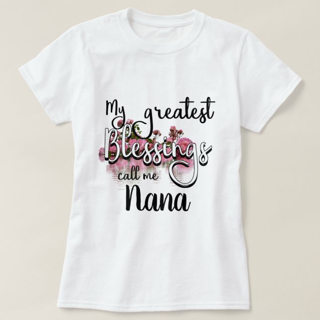 Camiseta Las mejores bendiciones (Diseño del anverso)