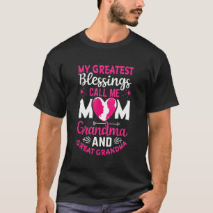 Camiseta Las mejores bendiciones me llaman Gran Abuela bend