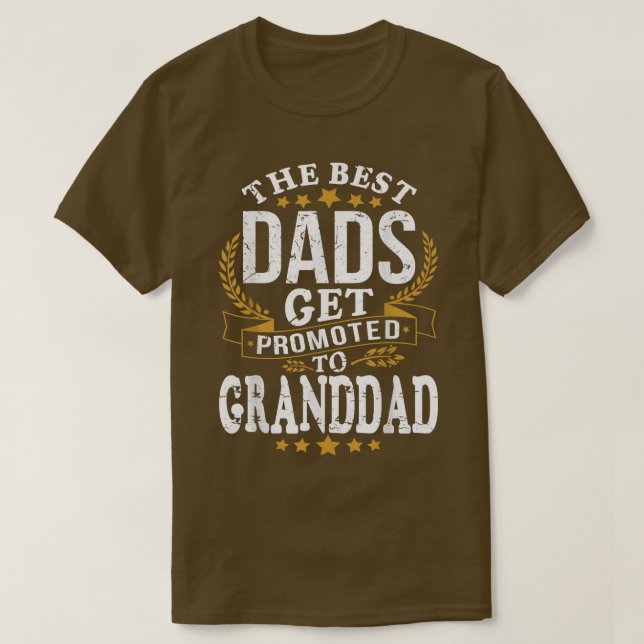 Camiseta Las mejores chicas son promocionadas a GRANDDAD  (Diseño del anverso)