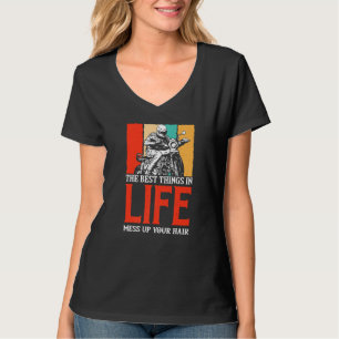 Camiseta Las mejores cosas de la vida desordenan tu moto de