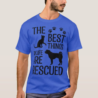 Camiseta Las Mejores Cosas En La Vida Se Rescatan De Animal