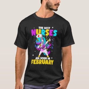 Camiseta Las Mejores Enfermeras Nacen En Febrero Rn Medical