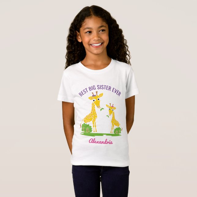Camiseta Las mejores hermanas de la hermana grande de la (Anverso completo)