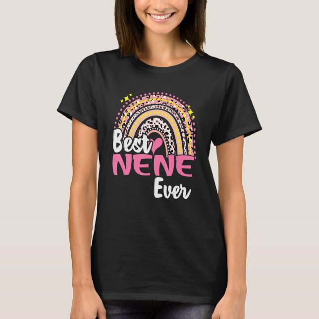 Camiseta Las mejores madres de arco iris de leopardo rosado (Anverso)