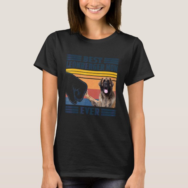 Camiseta Las mejores madres de Leonberger (Anverso)