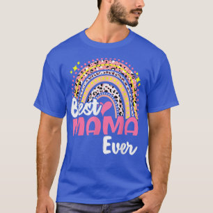 Camiseta Las mejores mamás del mundo del leopardo rosa