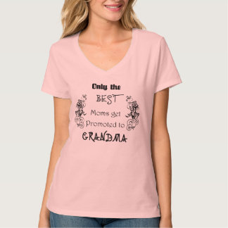 Camiseta Las mejores mamás promocionadas a la abuela