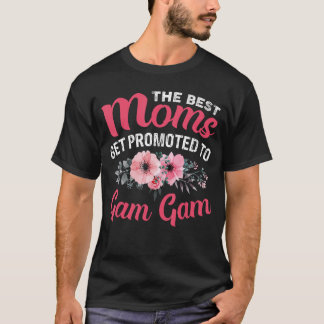 Camiseta Las mejores mamás son ascendidas a Gam Gam Abuela 