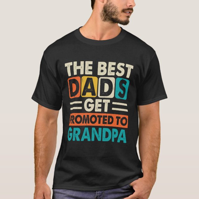 Camiseta Las mejores modas se promocionan al abuelo, el día (Anverso)