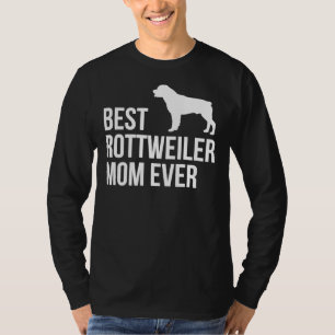 Camiseta Las mejores mujeres rottweiler Chicas de mamá