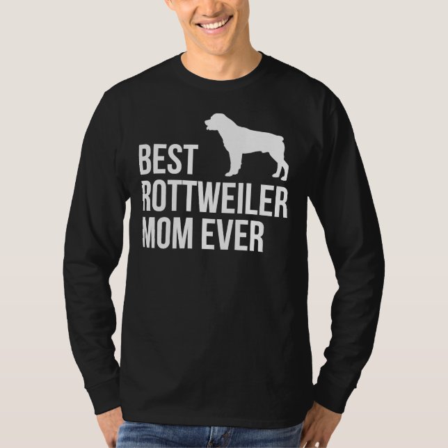 Camiseta Las mejores mujeres rottweiler Chicas de mamá (Anverso)