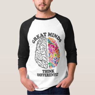 Camiseta Las mentes grandiosas piensan que el cerebro es di
