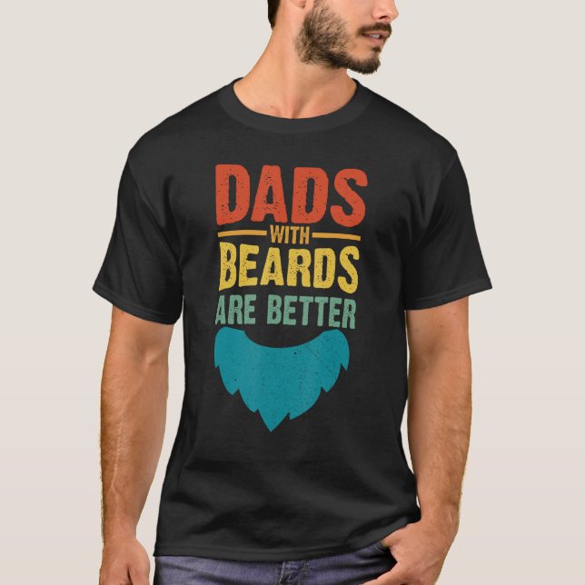 Camiseta Las modas con barba son el mejor Día del Padre Vin (Anverso)