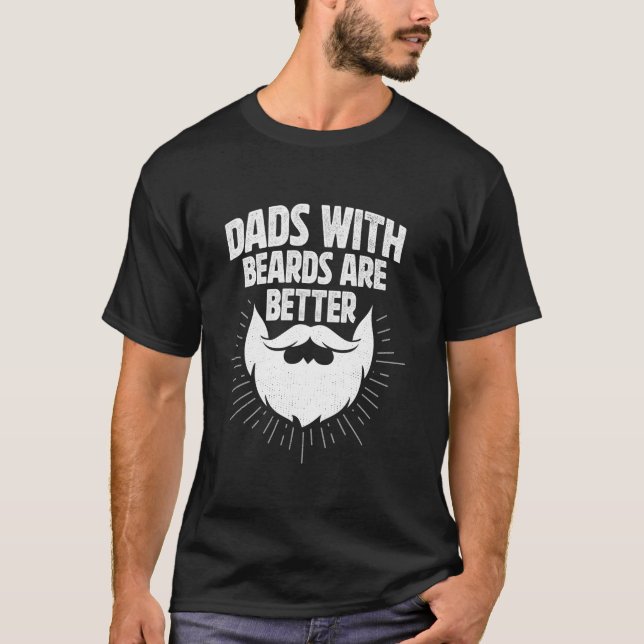 Camiseta Las modas con barba son más graciosas para el padr (Anverso)