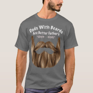 Camiseta Las modas con barba son mejores barba divertida de