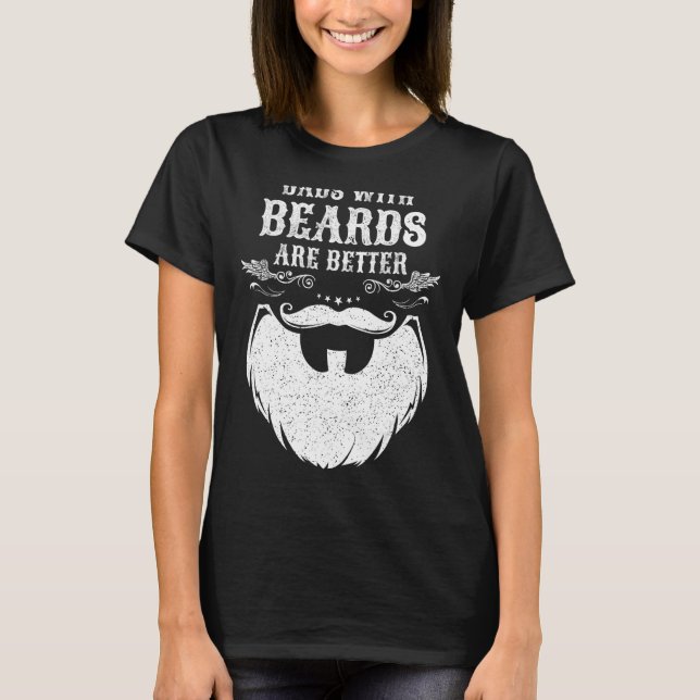 Camiseta Las modas con las barbas son mejores regalos para  (Anverso)