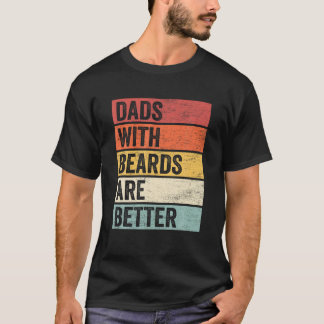Camiseta Las modas graciosas con las barbas son mejores par