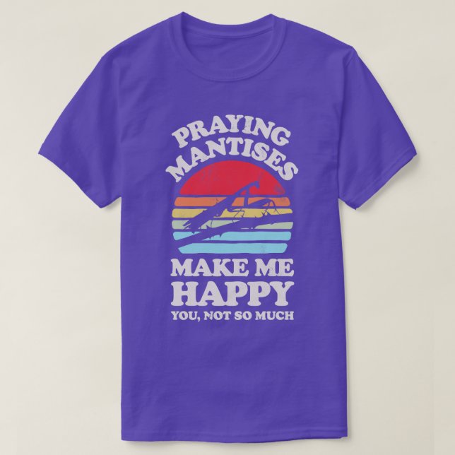 Camiseta Las molestias de rezar me hacen feliz retro del at (Diseño del anverso)