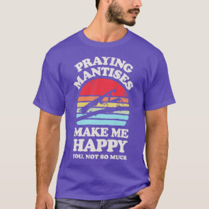 Camiseta Las molestias de rezar me hacen feliz retro del at