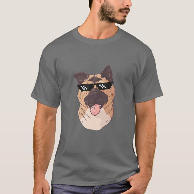 Camiseta Las Monedas De Cripto De Perro Akita Shib Se Agarr (Anverso)