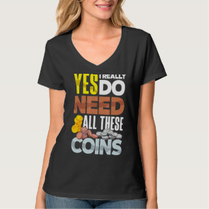 Camiseta Las Monedas Que Recolectan Numismática Numismática