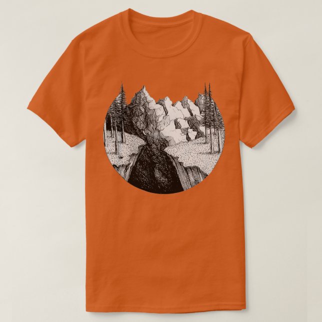 Camiseta Las montañas (Diseño del anverso)