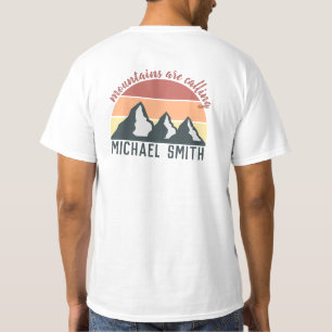 Camiseta Las montañas de los pasteles de época llaman cielo