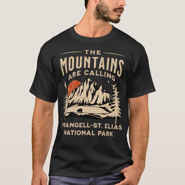 Camiseta Las Montañas Del Parque Nacional Wrangell-St. Elia (Anverso)