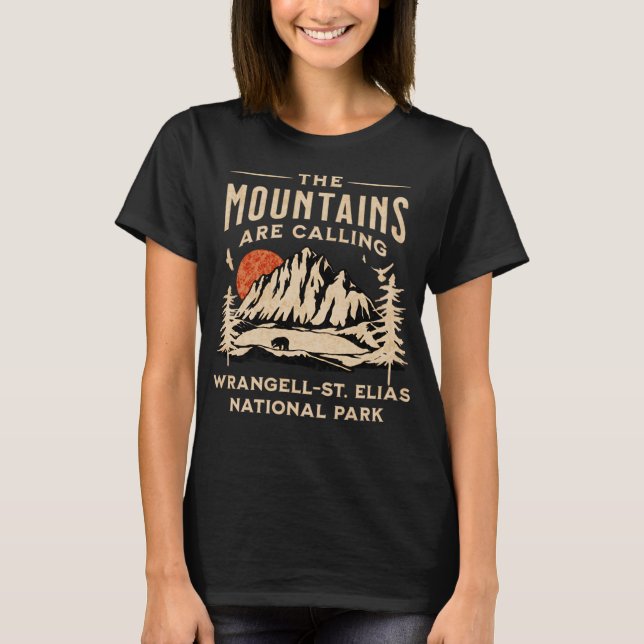 Camiseta Las Montañas Del Parque Nacional Wrangell-St. Elia (Anverso)