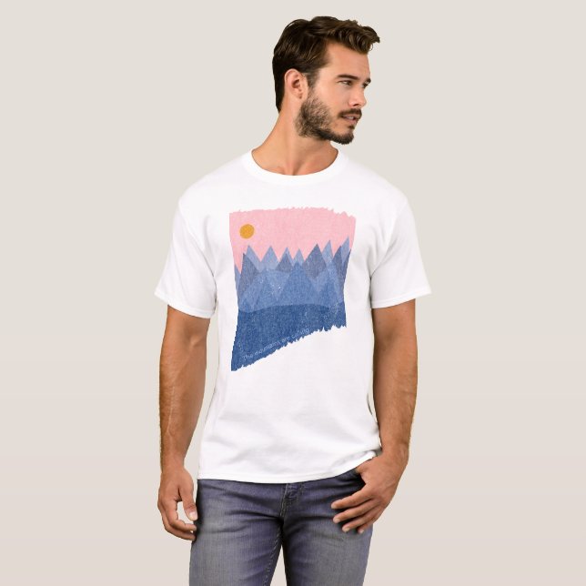 Camiseta Las montañas están llamando (Anverso completo)
