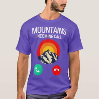 Camiseta Las montañas están llamando a hacer senderismo