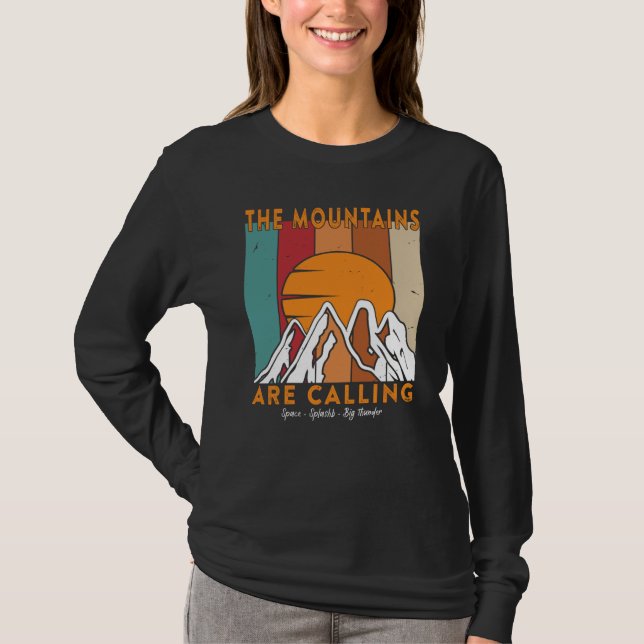 Camiseta Las Montañas están Llamando Space Splash Gran True (Anverso)