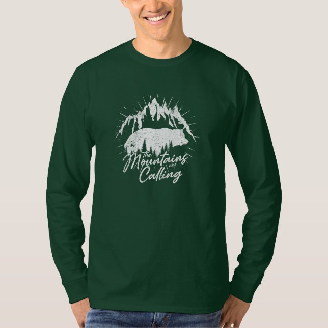 Camiseta Las montañas llaman (Anverso)