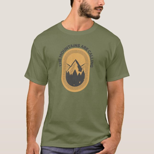 CAMISETA LAS MONTAÑAS LLAMAN (Anverso)