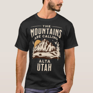 Camiseta Las Montañas Llaman A La Estación De Esquí Alta Ut