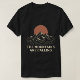 Camiseta Las montañas llaman a la familia a caminar